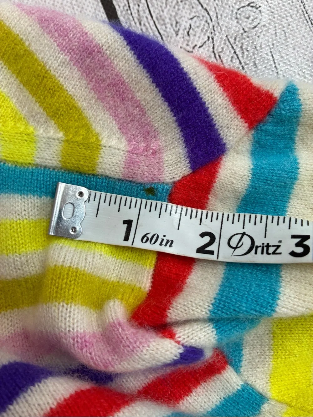 J. Crew Rainbow Stripe Cashmere Sweater